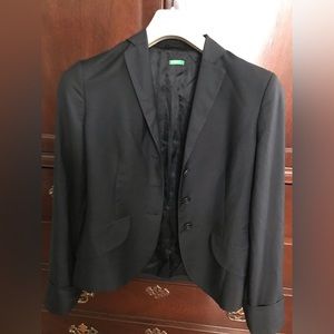 United colors Benetton black jacket women,size 6,It size :42.